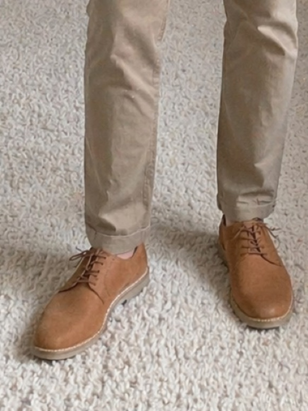 G.H. Bass & Co. Brown Leather Derby Lace-Up Shoes